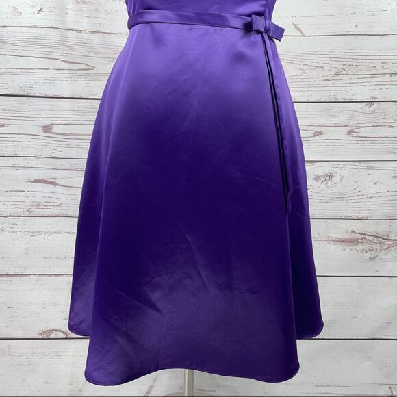 Pacific Plex purple formal bridesmaid a-line dress - Picture 3 of 12